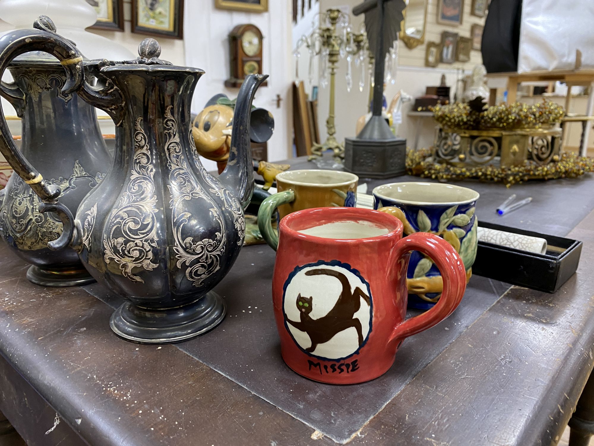 A quantity of mixed collectables including metalware and ceramics